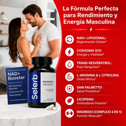 Selerb NAD+ 60 Cápsulas (Fórmula Premium de Vitalidad)