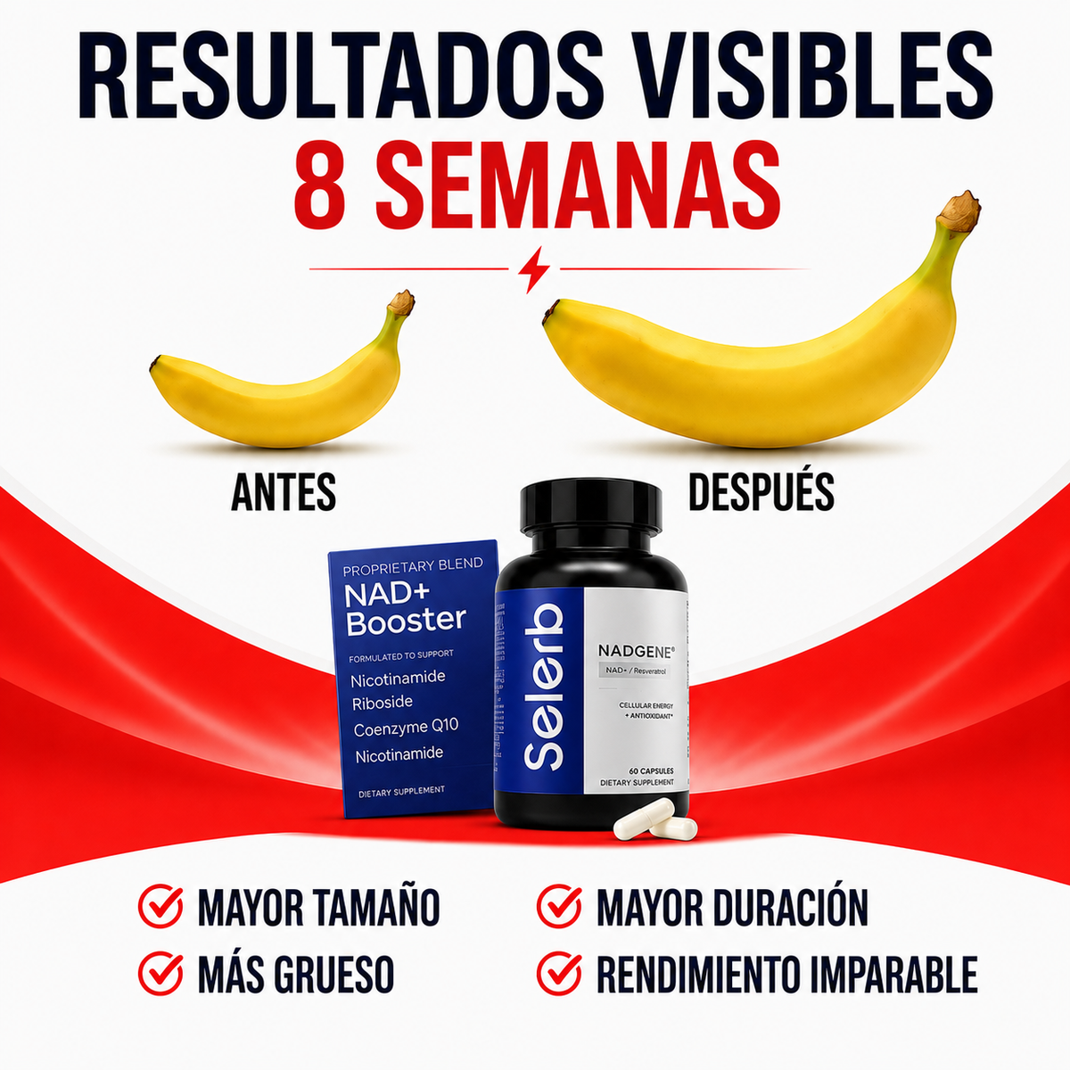 Selerb NAD+ 60 Cápsulas (Fórmula Premium de Vitalidad)